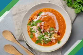 Crema de tomate y coco